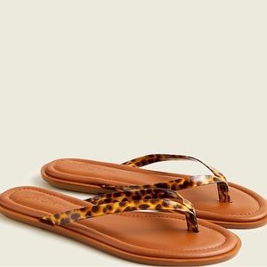 JCrew Tortoise Flip Flops